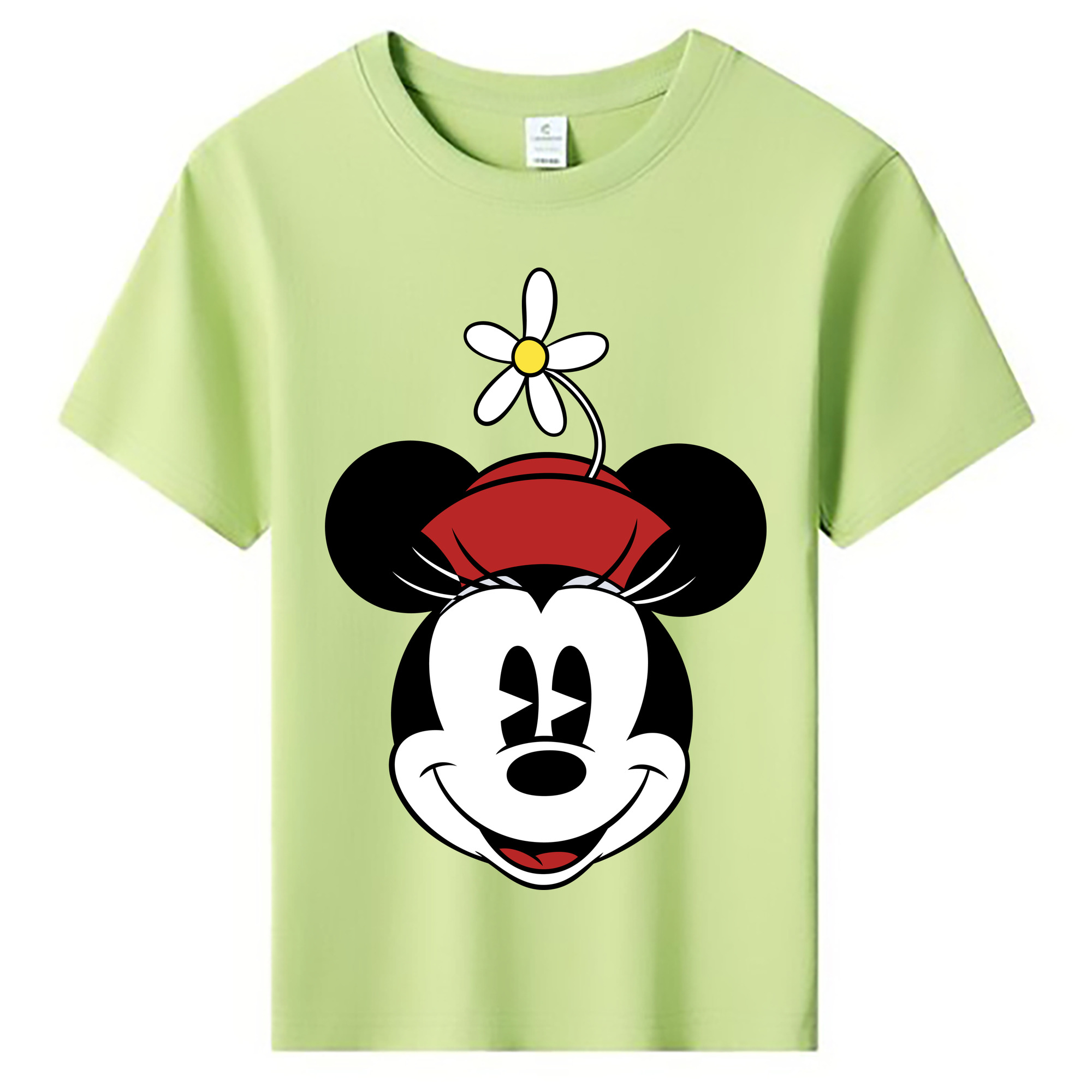 ミッキーマウス Mickey Mouse 綿100％キッズTシャツ（フロントプリント）